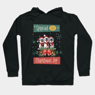 Spread the Joy Christmas Penguins Hoodie